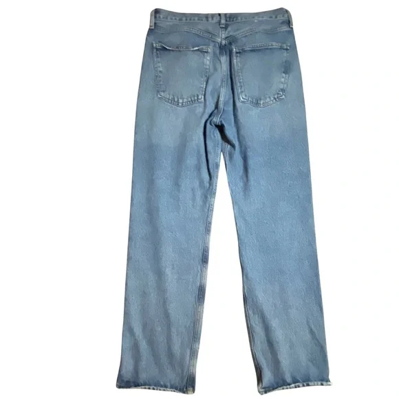 Agolde Fran Low Slung Straight Jeans Women’s 28 Intervention Button Fly Relaxed - Picture 4 of 12